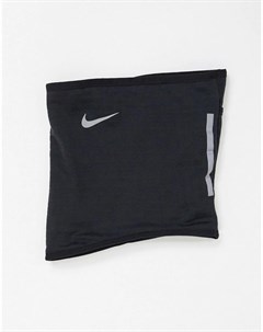 Черный шарф труба для бега Nike