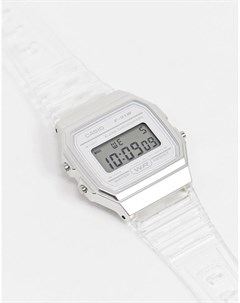 Цифровые часы с прозрачным ремешком F 91WS 7EF Casio