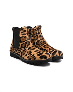Ботинки с леопардовым принтом Dolce & gabbana kids