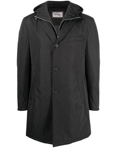 Многослойное пальто с капюшоном Corneliani
