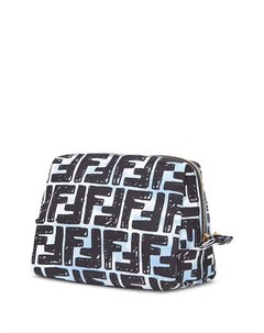 Косметичка Trapezoid с узором FF Fendi