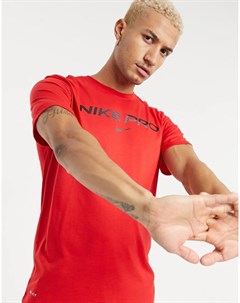 Красная футболка с логотипом Pro Nike training
