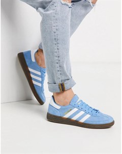 Голубые кроссовки с резиновой подошвой Handball Spezial Adidas originals