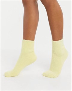 Махровые носки до щиколотки лимонного цвета Asos design