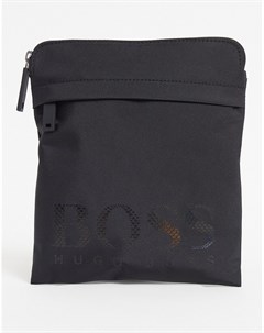 Черная сумка через плечо с большим логотипом Magn Boss