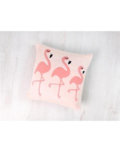 Подушка вязаная Flamingos Bizzi growin