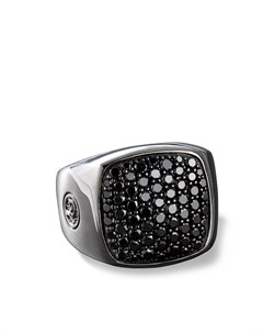 Перстень с черными бриллиантами David yurman