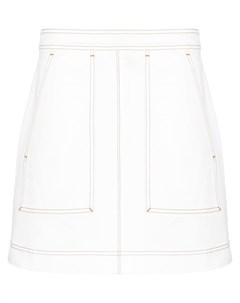 Джинсовая юбка с контрастной строчкой Ports 1961