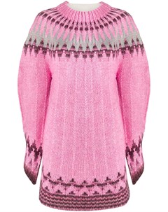 Вязаный свитер с контрастной вставкой Mm6 maison margiela