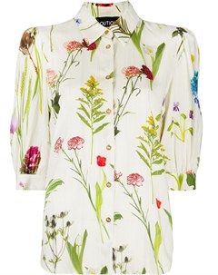 Рубашка с короткими рукавами и цветочным принтом Boutique moschino