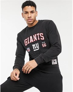 Черный свитшот с вышивкой NFL New York Giants Off Shelf Mitchell and ness