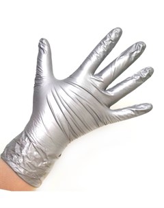 Перчатки нитриловые серебристые XL 100 шт Safe&care