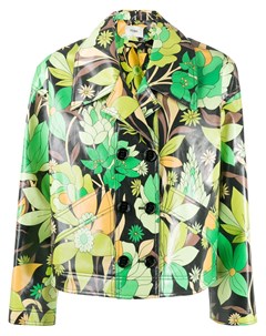 Укороченная куртка с цветочным принтом Fendi