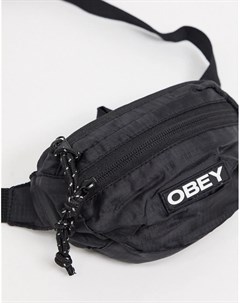 Черная сумка на пояс Obey
