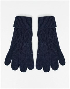 Трикотажные перчатки с узором в косичку Boardmans