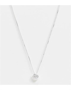 Ожерелье из стерлингового серебра с подвеской из прозрачного камня Kingsley ryan curve