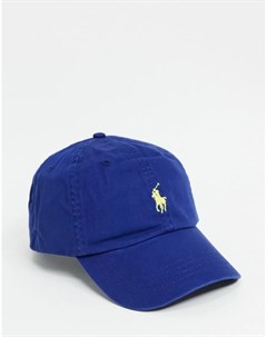 Темно синяя кепка с логотипом Polo ralph lauren