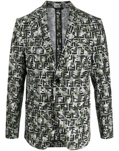 Камуфляжный пиджак с логотипом FF Fendi
