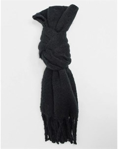 Черный большой мягкий шарф Svnx