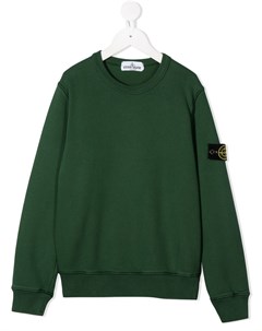 Свитер с нашивкой логотипом Stone island junior