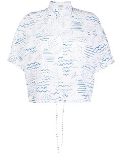 Кружевная блузка с принтом Kenzo