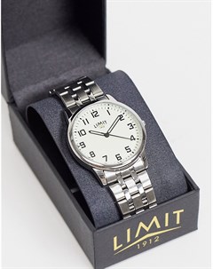 Серебристые часы браслет с белым циферблатом Limit