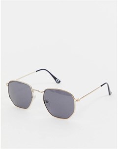 Золотистые круглые солнцезащитные очки Inspired эксклюзивно для ASOS Reclaimed vintage