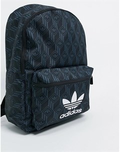 Рюкзак с монограммой и логотипом трилистником Adidas originals