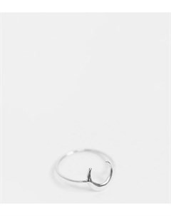 Серебряное кольцо с полумесяцем Kingsley ryan curve
