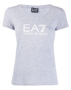 Приталенная футболка с логотипом Ea7 emporio armani