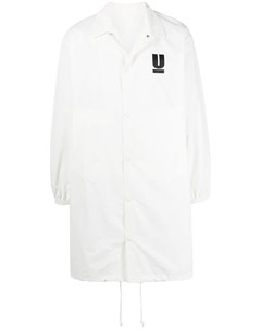 Однобортное пальто с логотипом Undercover