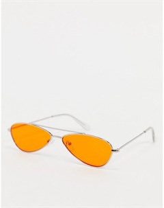 Оранжевые солнцезащитные очки авиаторы Aj morgan