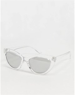 Прозрачные солнцезащитные очки в крупной оправе Aj morgan