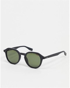Черные круглые солнцезащитные очки Hugo