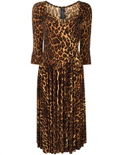 Платье Super Flair с леопардовым принтом Norma kamali
