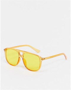 Желтые солнцезащитные очки авиаторы Svnx