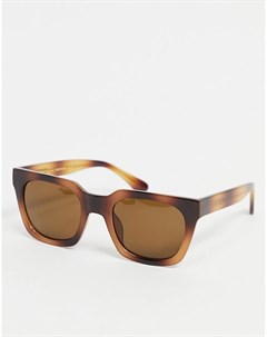 Круглые солнцезащитные очки в стиле унисекс в коричневой черепаховой оправе Clay A.kjaerbede