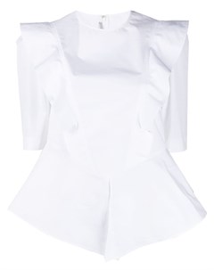 Блузка асимметричного кроя с оборками Stella mccartney