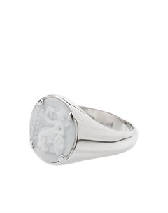 Серебряное кольцо с гравировкой Tom wood