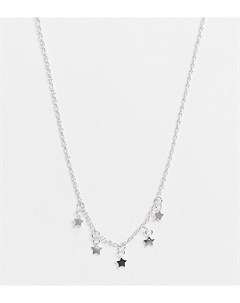 Ожерелье чокер из стерлингового серебра с подвесками в виде звезд Kingsley ryan curve