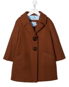 Однобортное пальто с зазубренными лацканами Mimisol