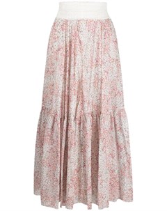 Расклешенная юбка с цветочным принтом Giambattista valli