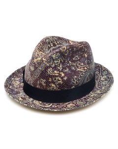 Шляпа федора с принтом пейсли Etro