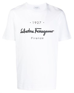 Футболка с логотипом Salvatore ferragamo