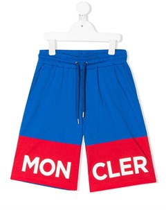 Спортивные шорты в стиле колор блок Moncler enfant