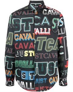 Рубашка на пуговицах с логотипом Just cavalli