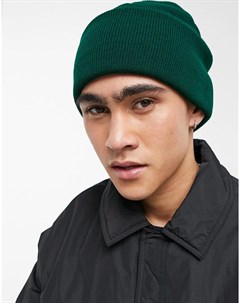 Изумрудно зеленая шапка бини Asos design