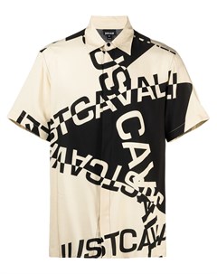Рубашка с короткими рукавами и логотипом Just cavalli