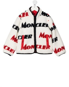Куртка из шерпы с логотипом Moncler enfant