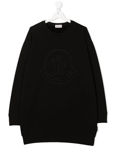 Платье свитер с вышитым логотипом Moncler enfant